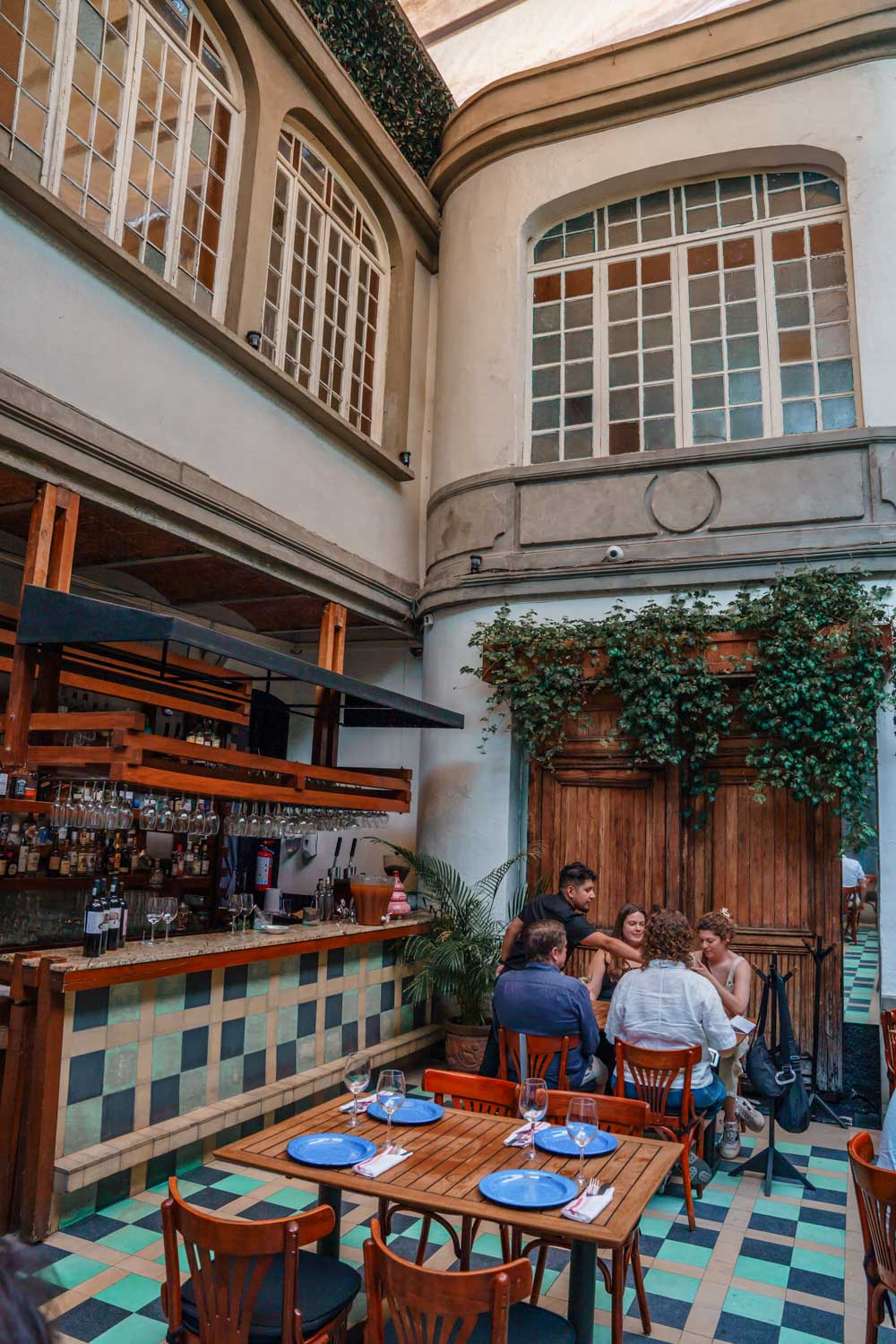 Decor of Broka Restaurant in Roma Norte.