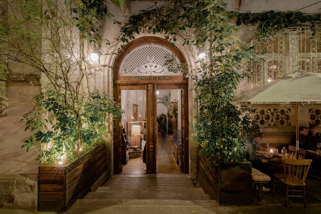 Exterior of Rosetta Restaurant