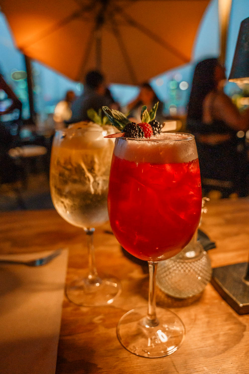 Cocktails at Supra Roma Rooftop Restaurant Roma Norte